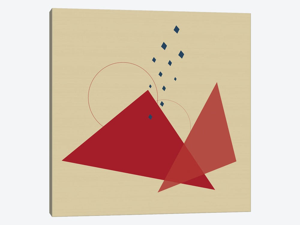 Geometric Shapes Meteor Shower In The Mountains by Sabrina Balbuena 1-piece Canvas Print