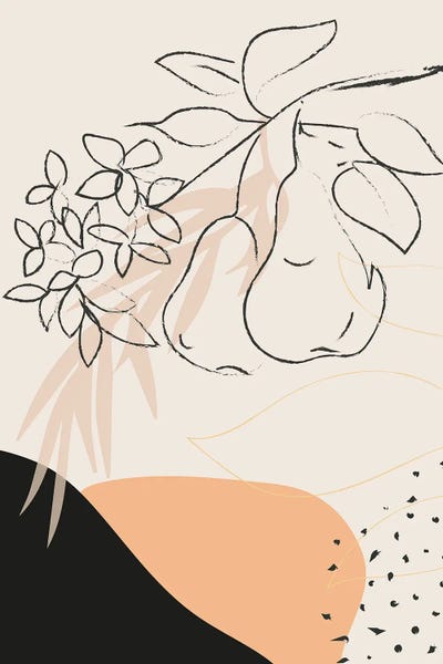 Sabrina Balbuena: Pear Branch Abstract Shapes by Sabrina Balbuena