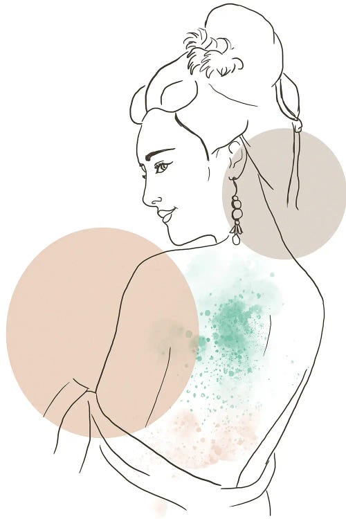 Asian Woman Portrait by Sabrina Balbuena wall art