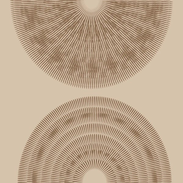 Beige And Brown 2 Big Abstract Textured Woven Circles