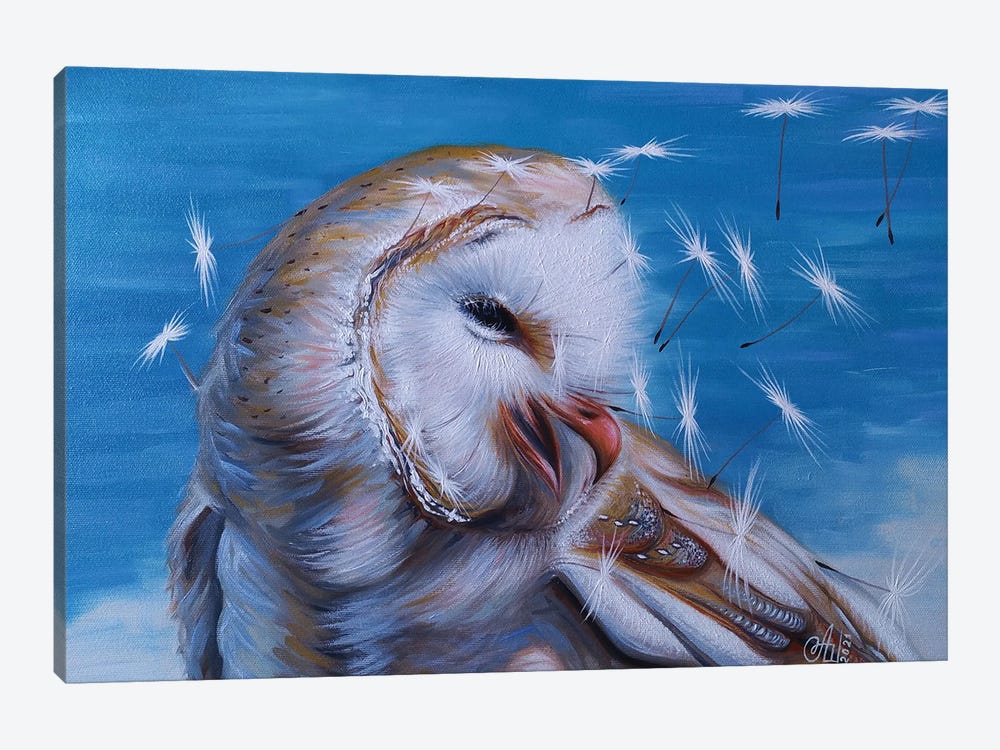 Owl by Anna Shabalova 1-piece Canvas Artwork