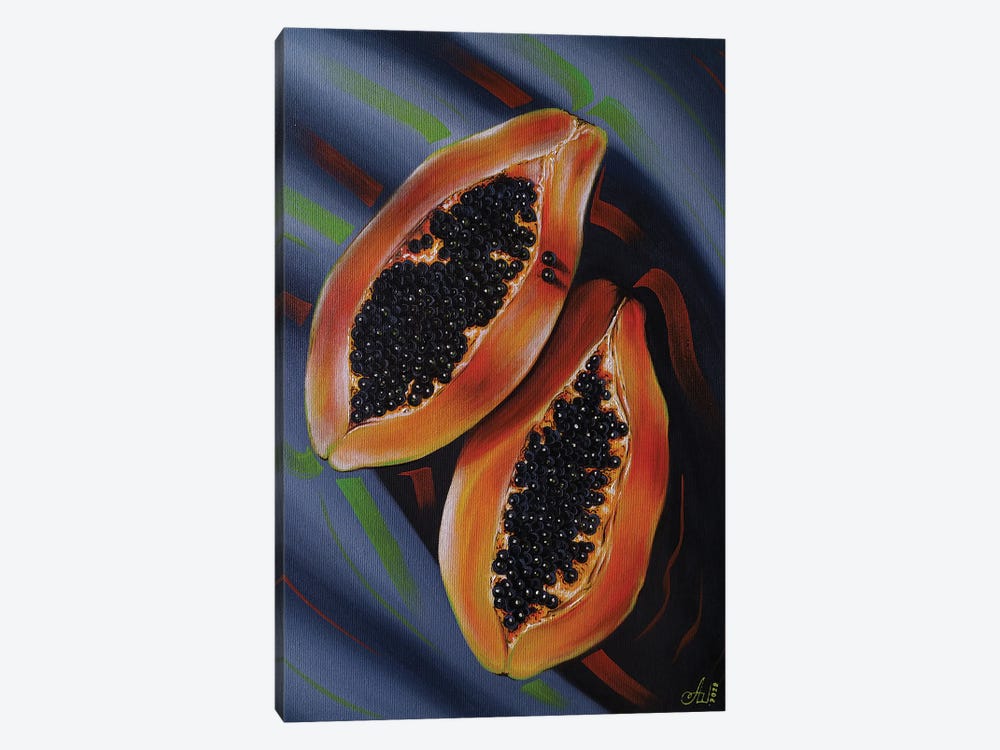 Papaya by Anna Shabalova 1-piece Canvas Wall Art