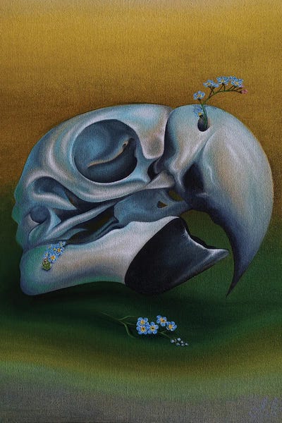 Funky Fine Art: Don't Forget The Blue Macaws by Anna Shabalova