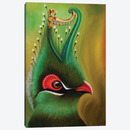A Bird With An Irish Harp Canvas Print #SBV2} by Anna Shabalova Art Print