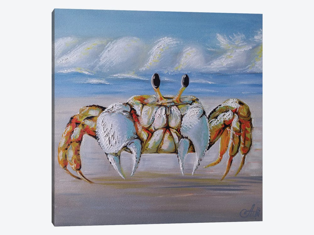 Sun Crab by Anna Shabalova 1-piece Canvas Print