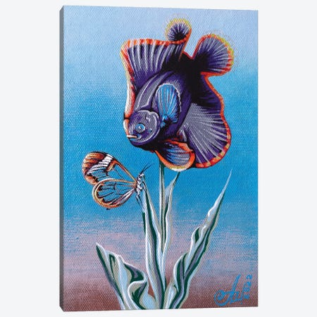 Fish Flower Canvas Print #SBV38} by Anna Shabalova Canvas Print
