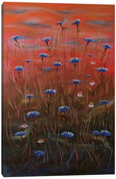 Flowers Of My Memories Canvas Art Print - Anna Shabalova