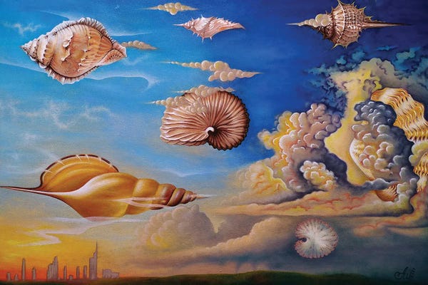 Funky Fine Art: The Sky Of Atlantis by Anna Shabalova