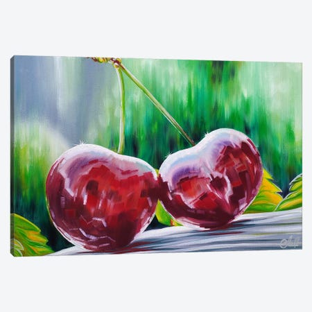 Cherries Canvas Print #SBV46} by Anna Shabalova Art Print