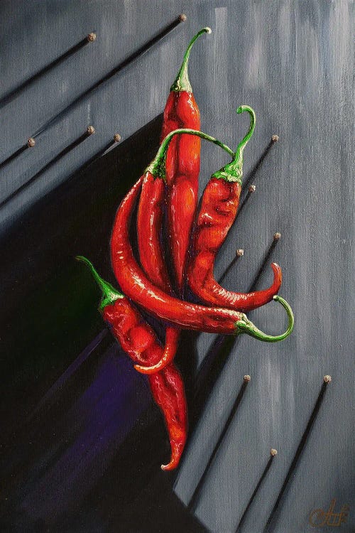 Red Hot Chili Peppers by Anna Shabalova wall art