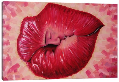 Time For Kisses Canvas Art Print - Anna Shabalova