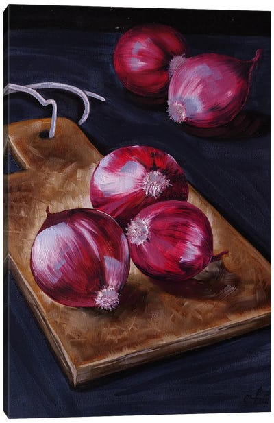 Purple Onion Canvas Art Print - Anna Shabalova