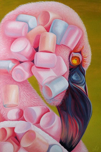 Flamingos: Marshmallow Flame by Anna Shabalova