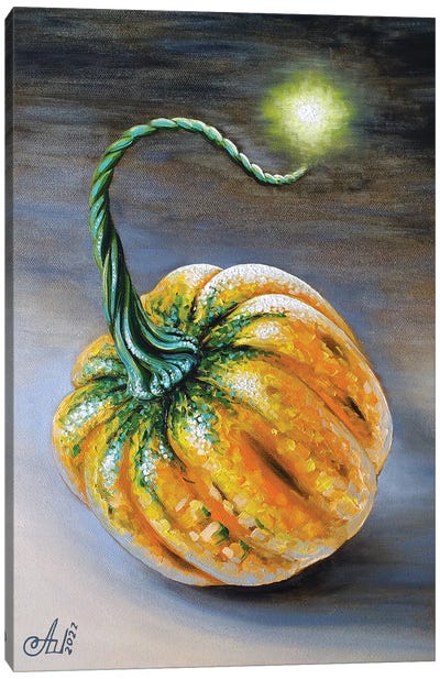 Pumpkins Fire Bomb Canvas Art Print - Anna Shabalova