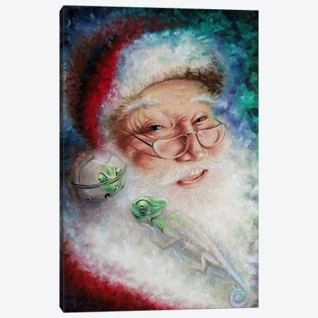 Santa's Little Helper Canvas Print #SBV67} by Anna Shabalova Canvas Art Print