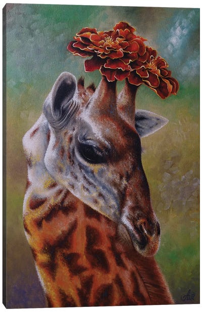 Lady Giraffe Canvas Art Print - Anna Shabalova