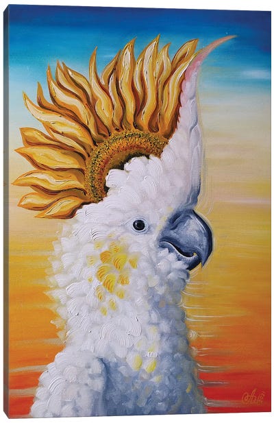 Optimist Canvas Art Print - Cockatoo Art