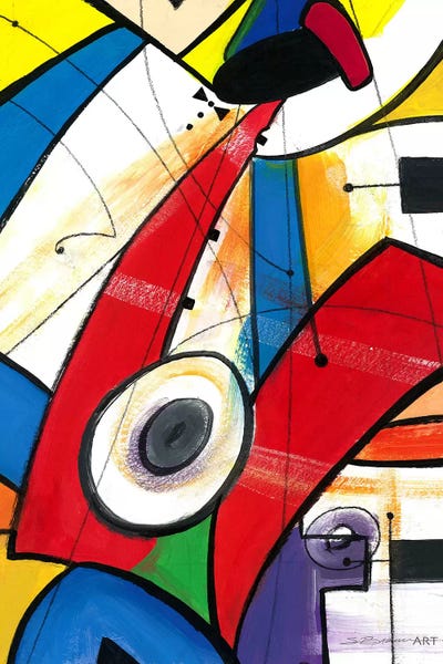 The Red Sax by Stacey Brown art print