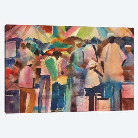 The Market Canvas Print #SBW15} by Stacey Brown Art Print
