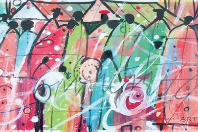 Colorful Community by Stacey Brown canvas print