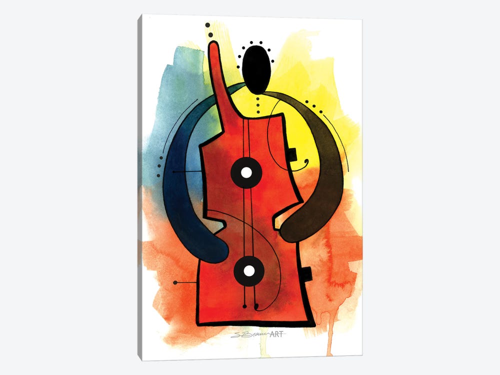 Guitar Man by Stacey Brown 1-piece Canvas Wall Art