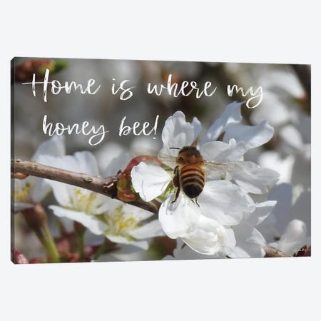 Home Is Where My Honey Bee! Canvas Print #SBY106} by Susie Boyer Art Print