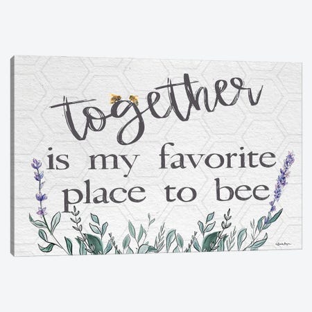 Together Is My Favorite Place Canvas Print #SBY133} by Susie Boyer Canvas Print