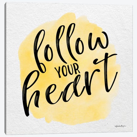 Follow Your Heart Canvas Print #SBY135} by Susie Boyer Canvas Wall Art