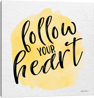 Follow Your Heart Canvas Art Print - Susie Boyer