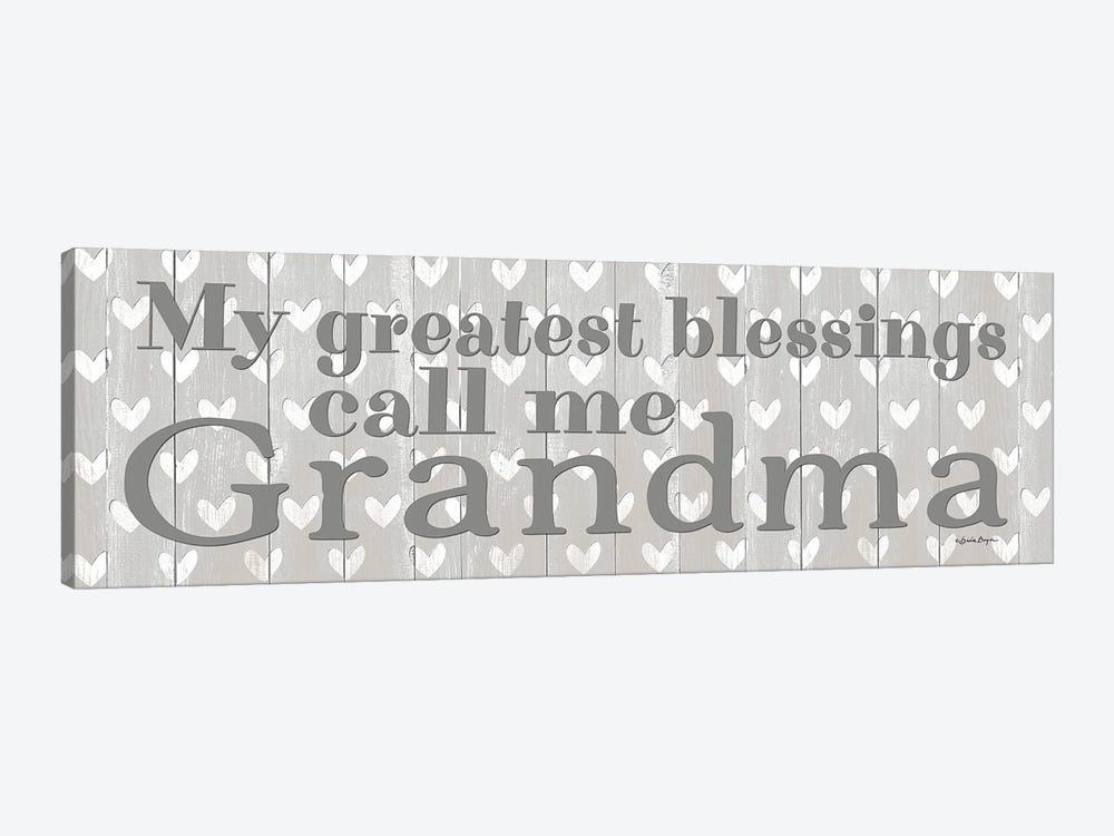 My Greatest Blessings Call Me Grandma by Susie Boyer 1-piece Canvas Wall Art
