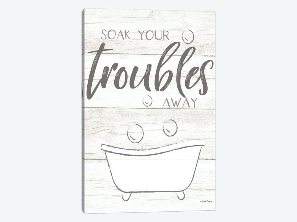 Soak Your Troubles Away by Susie Boyer 1-piece Canvas Print