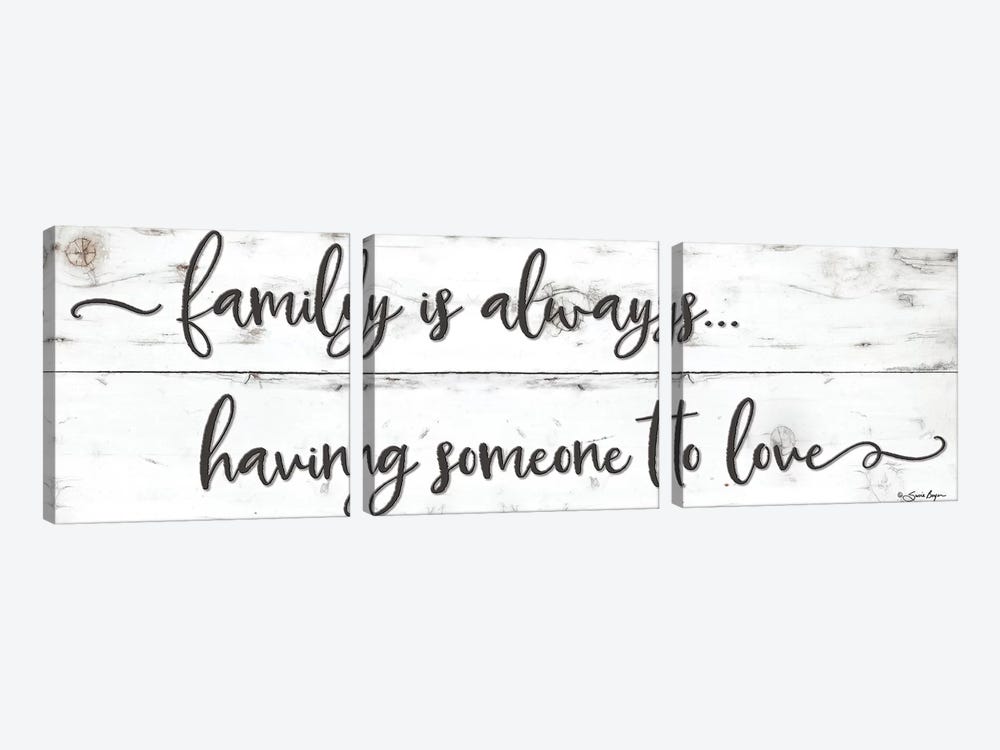 Family is Always… by Susie Boyer 3-piece Canvas Art