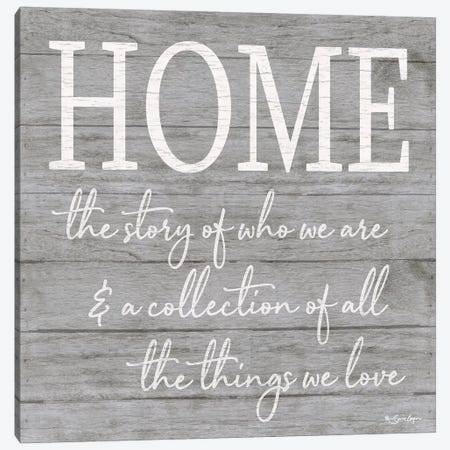 Home Canvas Print #SBY62} by Susie Boyer Canvas Art Print