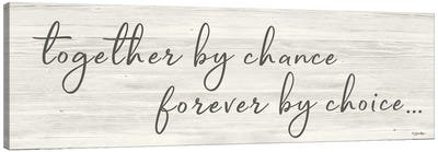 Together by Chance     Canvas Art Print - Black & White Graphics & Illustrations