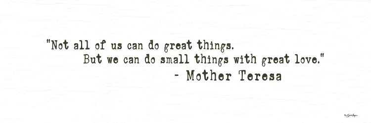 Small Things with Great Love