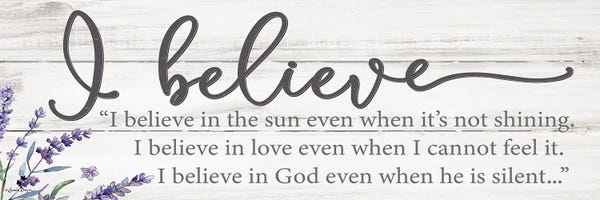 I Believe