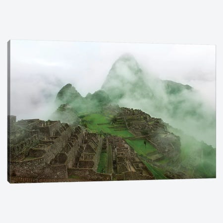 Machu Picchu Mist Canvas Print #SCB42} by Scott Bennion Art Print