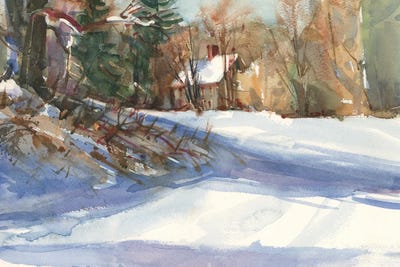 Snow Shadows by Stephen Calcasola canvas print