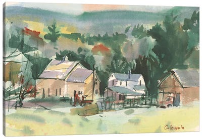 Valley Farm Canvas Art Print