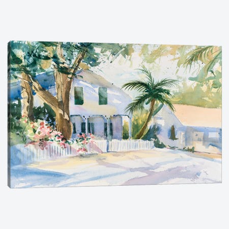 Bermuda Watercolor Canvas Print #SCC2} by Stephen Calcasola Canvas Artwork