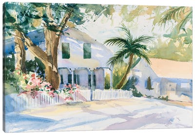 Bermuda Watercolor Canvas Art Print