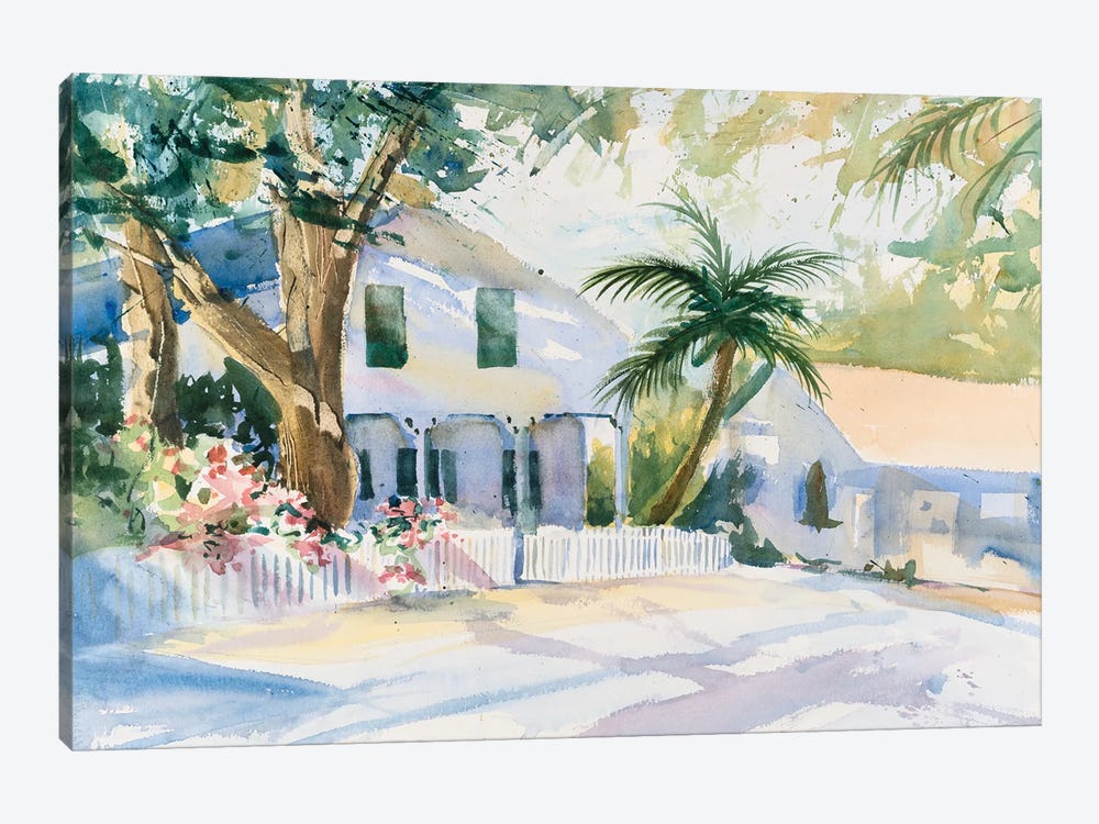 Bermuda Watercolor by Stephen Calcasola 1-piece Canvas Wall Art