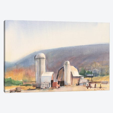 Farm in Ithaca NY Canvas Print #SCC6} by Stephen Calcasola Canvas Print