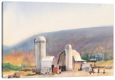 Farm in Ithaca NY Canvas Art Print