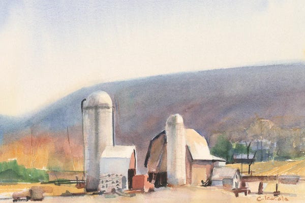 Stephen Calcasola: Farm in Ithaca NY by Stephen Calcasola