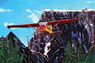 Castle Peak Fly By by Scott Clendaniel framed canvas print