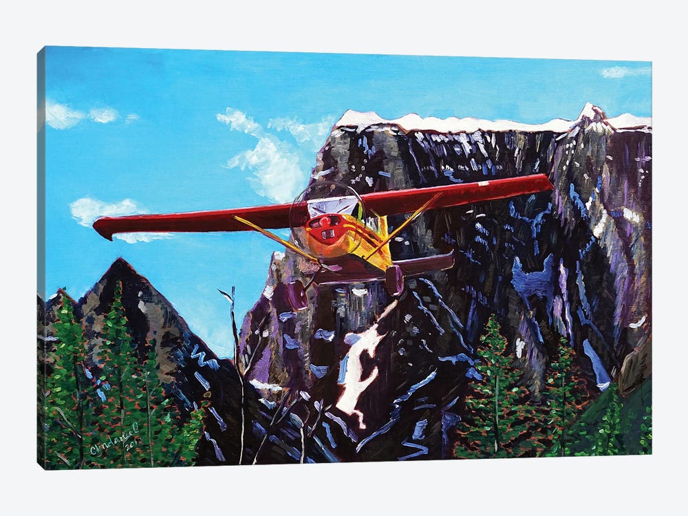 Castle Peak Fly By by Scott Clendaniel 1-piece Canvas Art Print