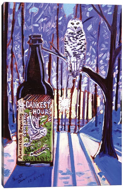 Dankest Hour Canvas Art Print - Beer Art