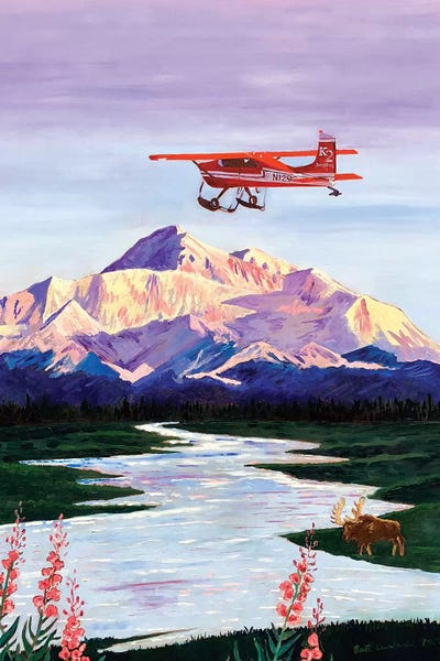 Denali Sunrise by Scott Clendaniel framed wall art