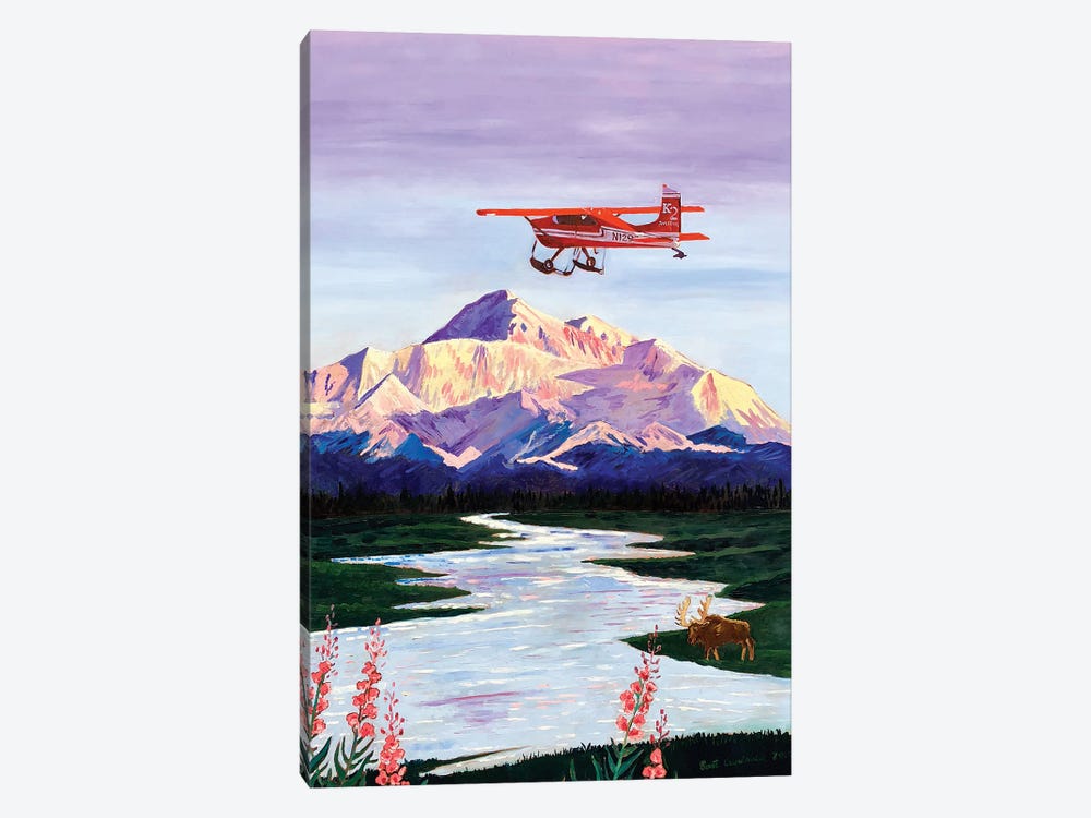 Denali Sunrise by Scott Clendaniel 1-piece Canvas Print